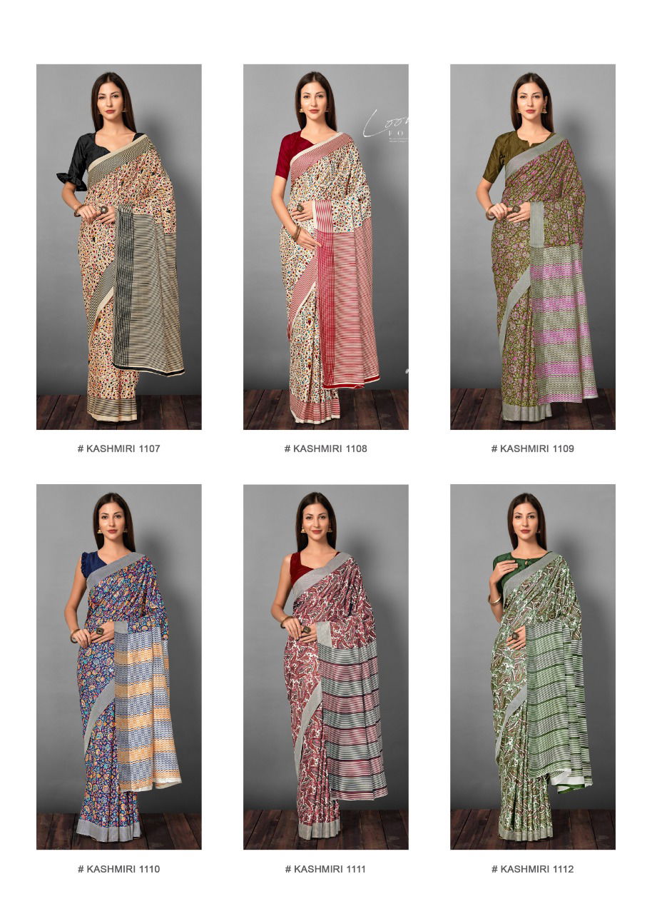 APPLE KASHMIRI VOL-11 Latest Collection Of Regular Wear Fancy Pashmina Silk saree